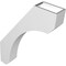 Ekena Millwork 3 1/2-in. W x 18-in. D x 24-in. H Legacy Architectural Grade PVC Knee Brace BRCP035X18X24LEC - alternate 4